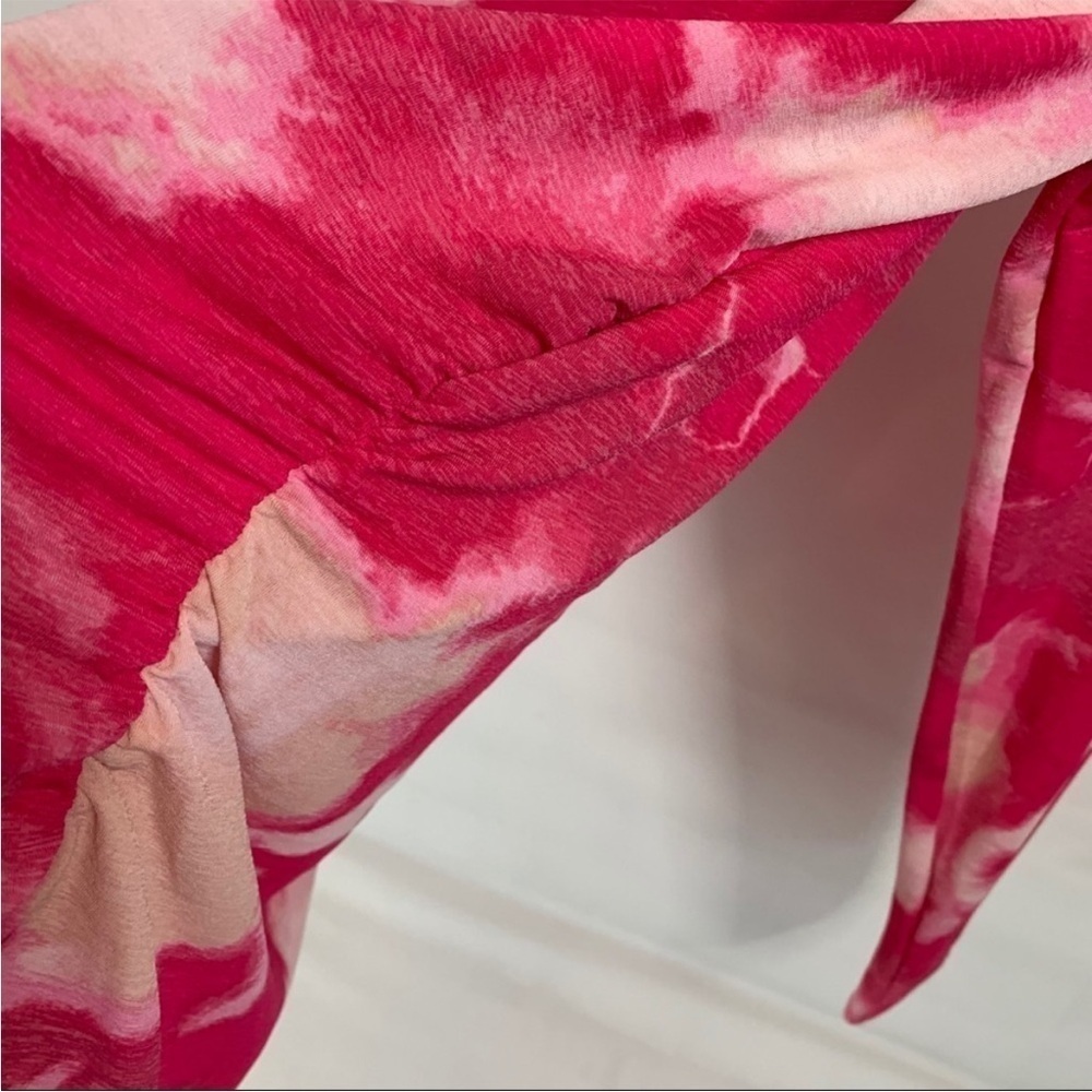 Nine West Tie-Dye Pink Cloudwash Mockneck Long Sleeve Sz S NWT - Picture 5 of 10